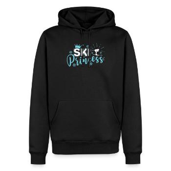 Ski Princess Sport Ice Sports Winter Sports Girls - Men’s Premium Organic Hoodie - black - Front - Nico (187cm)