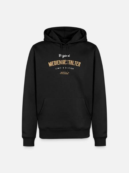 Mediengestalter Limited Edition - Männer Premium Bio Hoodie - Schwarz