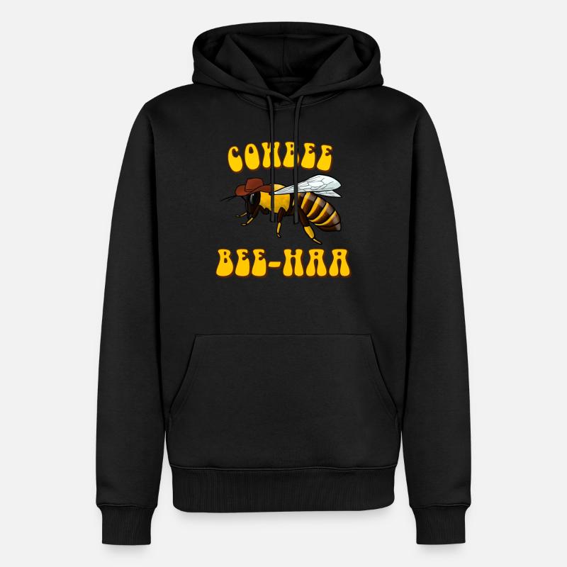 Cowboy Bee Cowbee Bee-Haa - Sweat à capuche Premium bio Homme - noir