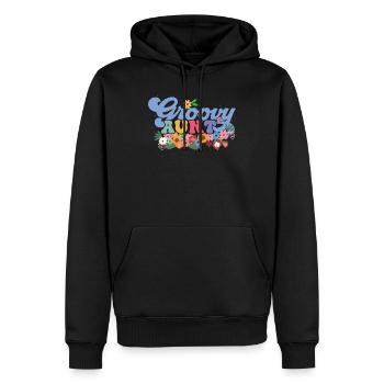 Groovy Tante Plantes de jardin Décorations florales - Sweat à capuche Premium bio Homme - noir - Devant - Nico (187cm)