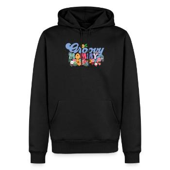 Groovy Mommy Garden Plant Fleurs Décoration Florale - Sweat à capuche Premium bio Homme - noir - Devant - Nico (187cm)