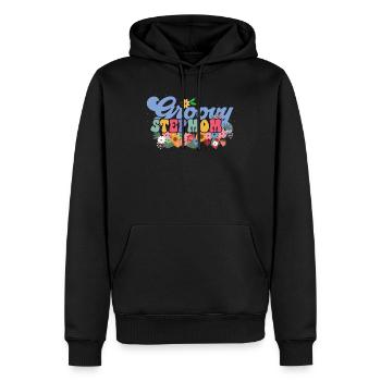 Groovy Stiefmutter Garten Pflanze Blumen - Männer Premium Bio Hoodie - Schwarz - Vorne - Nico (187cm)