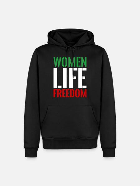 Women life freedom iran - Men’s Premium Organic Hoodie - black