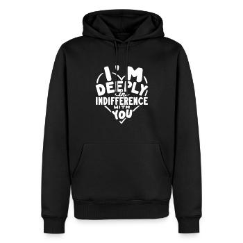 Rupture - 1 - Sweat à capuche Premium bio Homme - noir - Devant - Nico (187cm)