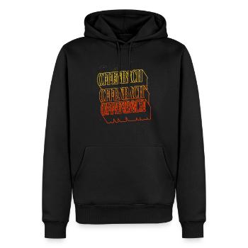 Offenbach Allemagne City Skyline Home Police - Sweat à capuche Premium bio Homme - noir - Devant - Nico (187cm)