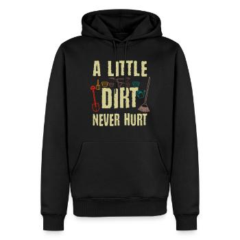 A Little Dirt Never Hurt Gardening Garden Gardener - Männer Premium Bio Hoodie - Schwarz - Vorne - Nico (187cm)