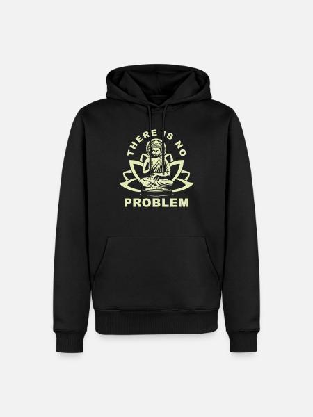 Buddha Zen Zitat - Männer Premium Bio Hoodie - Schwarz