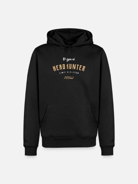 Headhunter Limited Edition - Männer Premium Bio Hoodie - Schwarz