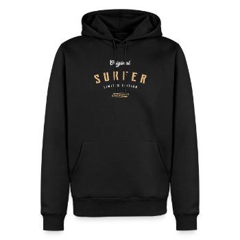 Surfer Limited Edition Surfing - Männer Premium Bio Hoodie - Schwarz - Vorne - Nico (187cm)