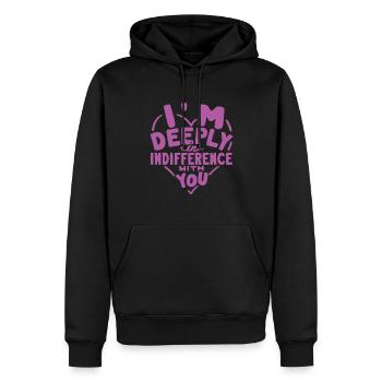 Rupture - 3 - Sweat à capuche Premium bio Homme - noir - Devant - Nico (187cm)
