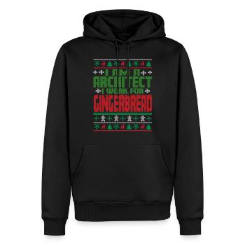 Architekt Weihnachten Spruch - Männer Premium Bio Hoodie - Schwarz - Vorne - Nico (187cm)