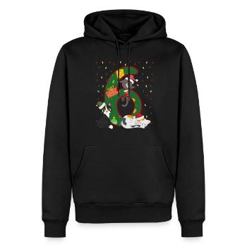 6 Jahre Alt Kinder Weihnachtsgeschenk Niedliche - Männer Premium Bio Hoodie - Schwarz - Vorne - Nico (187cm)