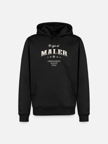 Maler Limited Edition - Männer Premium Bio Hoodie - Schwarz