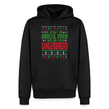 Mason Noël dicton - Sweat à capuche Premium bio Homme - noir - Devant - Nico (187cm)