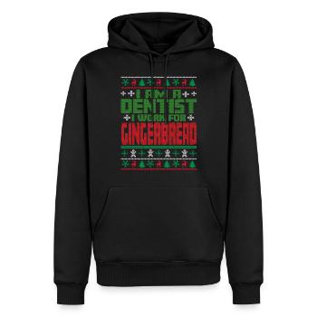Zahnarzt Weihnachten Spruch - Männer Premium Bio Hoodie - Schwarz - Vorne - Nico (187cm)