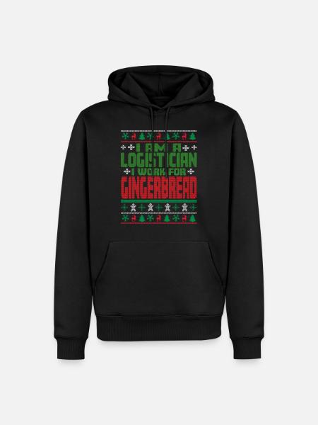 Logistician Christmas quote - Men’s Premium Organic Hoodie - black