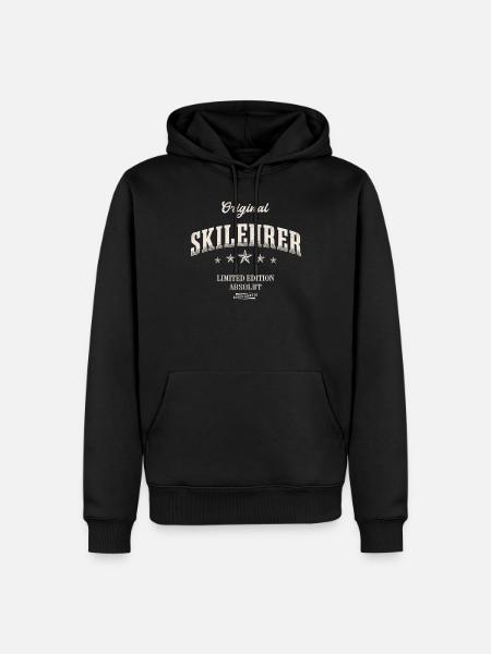 Skilehrer Limited Edition Ski Lehrer - Männer Premium Bio Hoodie - Schwarz