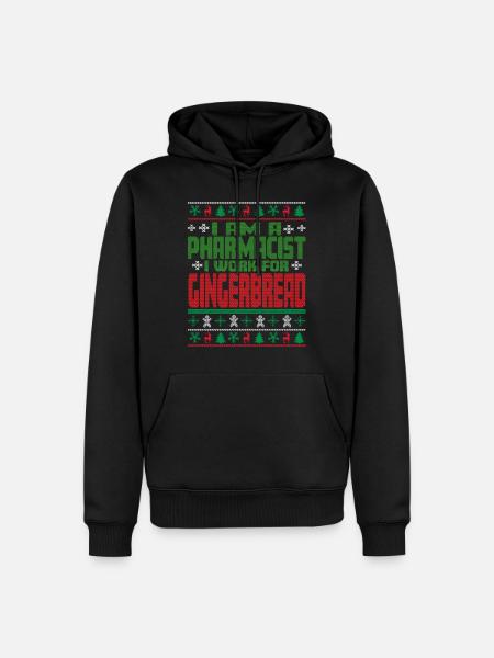 Pharmacist Christmas Saying - Men’s Premium Organic Hoodie - black
