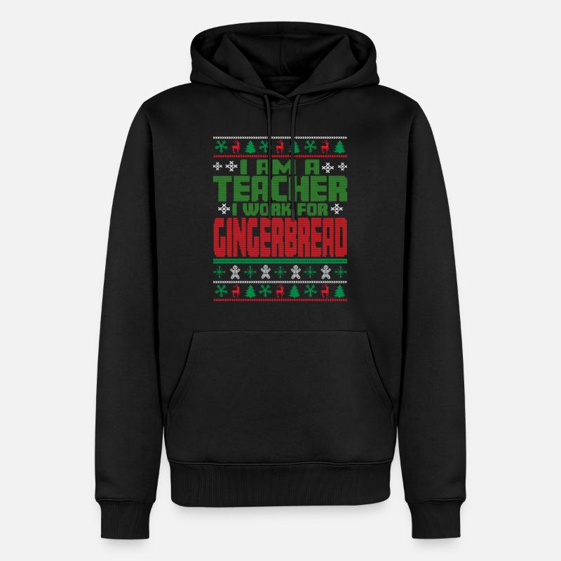Lehrer Weihnachten Spruch - Männer Premium Bio Hoodie - Schwarz