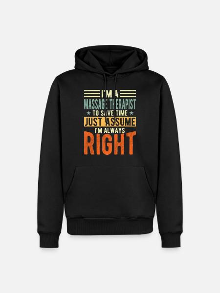 Masseur - Men’s Premium Organic Hoodie - black
