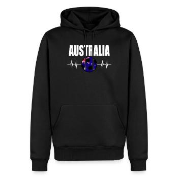 Australien Fußball - Männer Premium Bio Hoodie - Schwarz - Vorne - Nico (187cm)