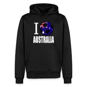 Australien Fußball - Männer Premium Bio Hoodie - Schwarz - Vorne - Nico (187cm)