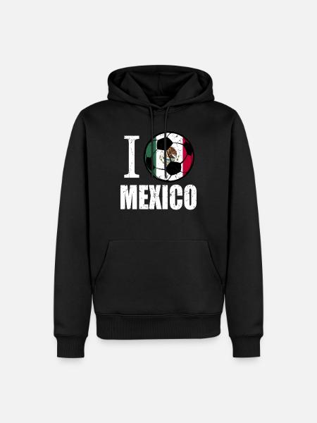 Mexico Football - Men’s Premium Organic Hoodie - black