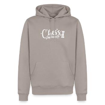 Jeu de société Chess Mama Chess Casse-tête - Sweat à capuche Premium bio Homme - taupe - Devant - Nico (187cm)