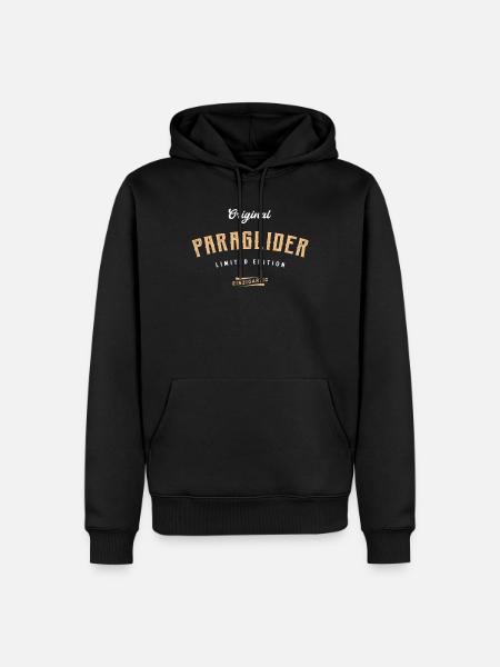 Paraglider Limited Edition Paragliden - Männer Premium Bio Hoodie - Schwarz