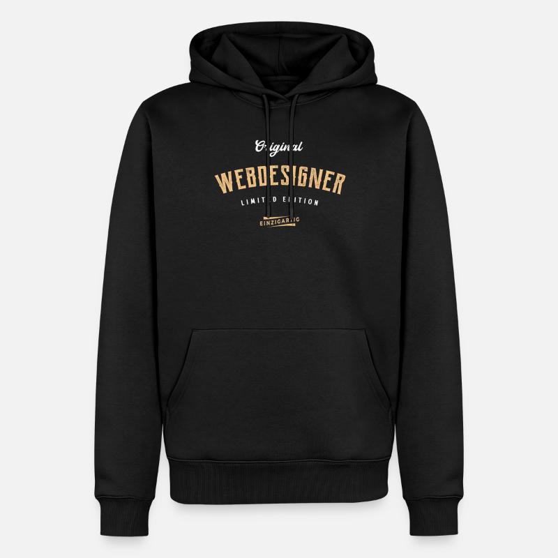 Webdesigner Limited Edition Webdesign - Männer Premium Bio Hoodie - Schwarz