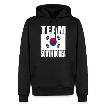 Équipe de Corée du Sud de football - Sweat à capuche Premium bio Homme - noir - Devant - Nico (187cm)