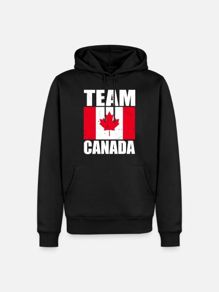 Team Kanada Fußball - Männer Premium Bio Hoodie - Schwarz