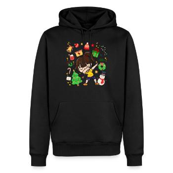 Dab Girl Child Christmas Tree Decoration - Men’s Premium Organic Hoodie - black - Front - Nico (187cm)