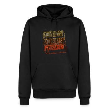 Potsdam Deutschland Stadt Skyline Heimat Schrift - Männer Premium Bio Hoodie - Schwarz - Vorne - Nico (187cm)