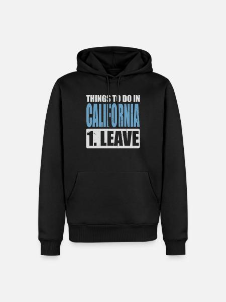 California Meme - Men’s Premium Organic Hoodie - black