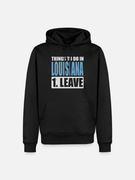 Louisiana Meme - Men’s Premium Organic Hoodie - black