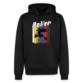 Rollerblades - Männer Premium Bio Hoodie - Schwarz - Vorne - Nico (187cm)