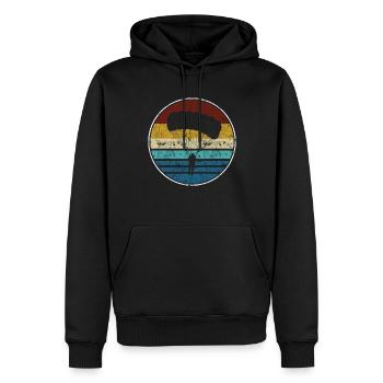 parachute - Men’s Premium Organic Hoodie - black - Front - Nico (187cm)