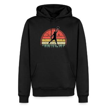 Basketballspieler - Basketball - BBall - Basketball - Männer Premium Bio Hoodie - Schwarz - Vorne - Nico (187cm)