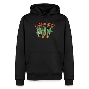 Graduated Can I Go Back Garden Garten Gärtner - Männer Premium Bio Hoodie - Schwarz - Vorne - Nico (187cm)