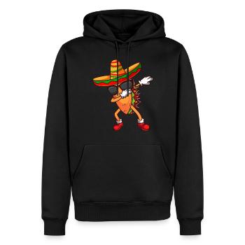 Dabbing Taco Mexican Fiesta Cinco De Mayo - Sweat à capuche Premium bio Homme - noir - Devant - Nico (187cm)