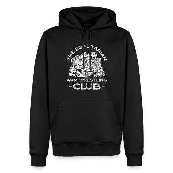 Arm Wrestling – 4 - Men’s Premium Organic Hoodie - black - Front - Nico (187cm)