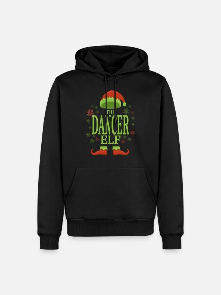 Dancer Christmas Elf - Men’s Premium Organic Hoodie - black
