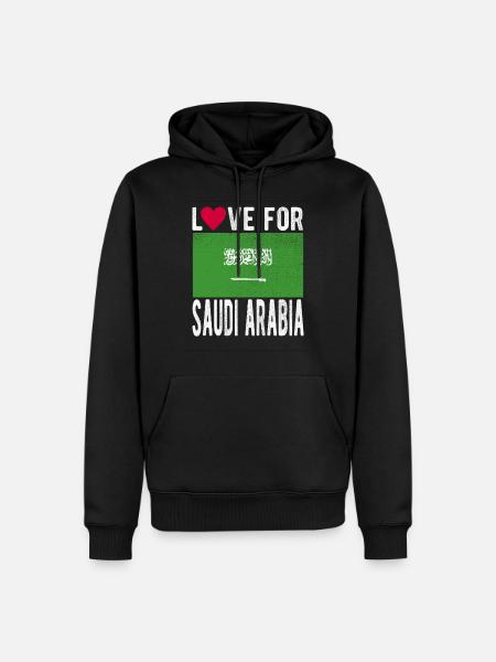 Saudi Arabia flag - Men’s Premium Organic Hoodie - black