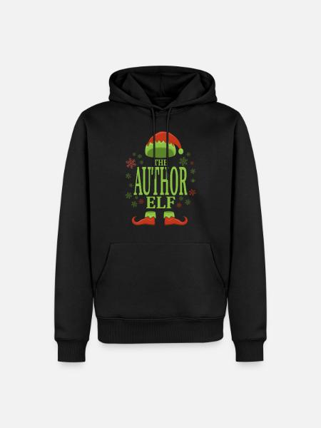 Author Christmas Elf - Men’s Premium Organic Hoodie - black