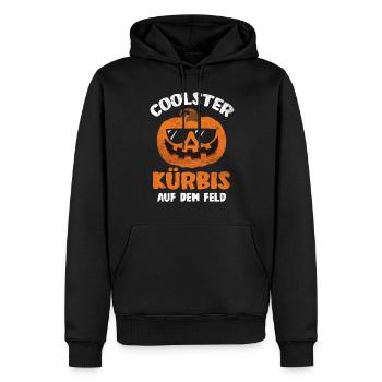 Halloween Coolster Kürbis Verkleidung - Männer Premium Bio Hoodie - Schwarz - Vorne - Nico (187cm)