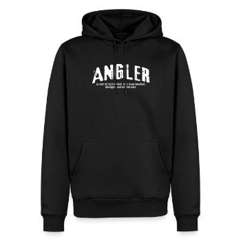 Angler Humor Angeln Angelrute Lustiges Fischer - Männer Premium Bio Hoodie - Schwarz - Vorne - Nico (187cm)