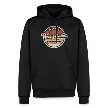 Wasserball Original Wasserballspieler - Männer Premium Bio Hoodie - Schwarz - Vorne - Nico (187cm)