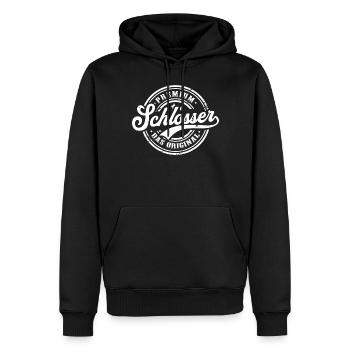Schlosser Original Lustiges Schlossermeister - Männer Premium Bio Hoodie - Schwarz - Vorne - Nico (187cm)