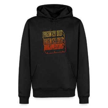 Regensburg Allemagne City Skyline Accueil - Sweat à capuche Premium bio Homme - noir - Devant - Nico (187cm)
